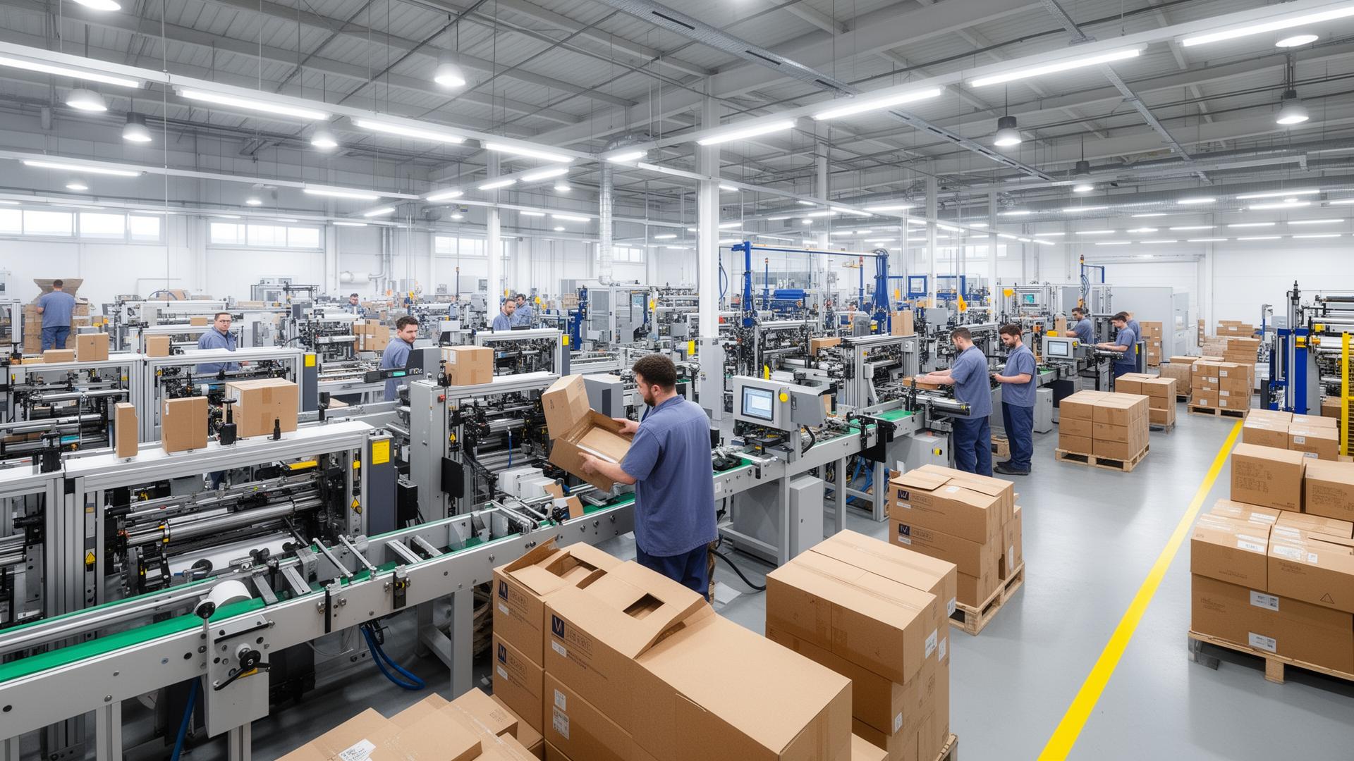 Packaging factory floor
